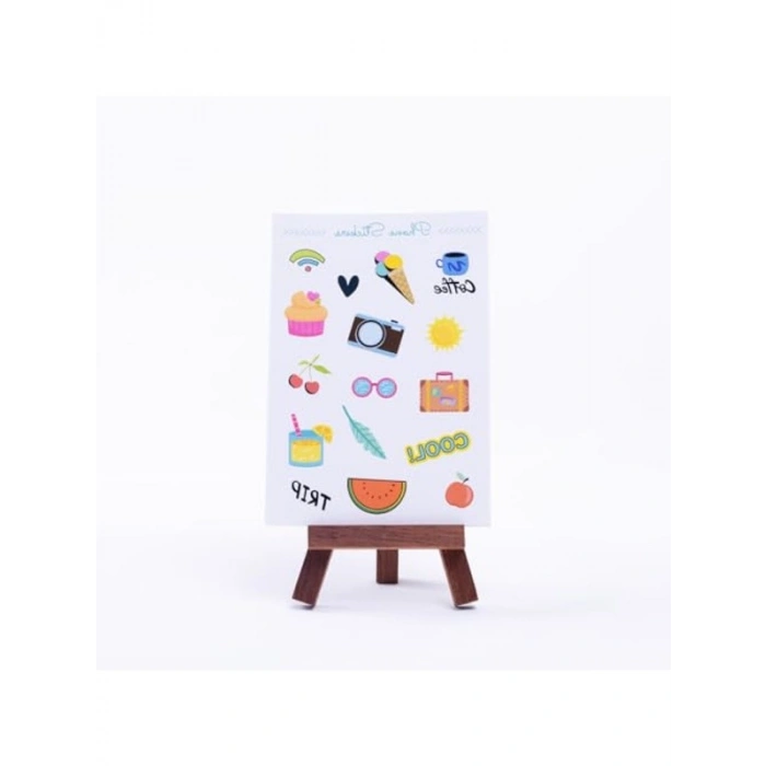 Renkli Telefon Sticker Seti - 2 Sayfa Eğlenceli Tasarım