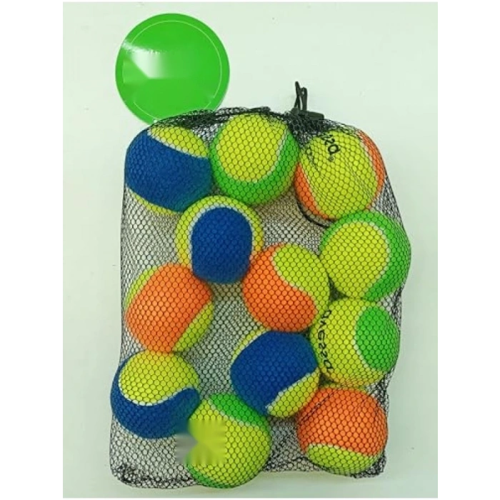 Renkli Tenis Topu Seti - 12 Adet