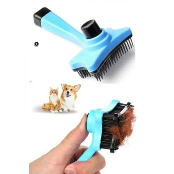 Renkli Tüy Tarama ve Kaşıma Fırçası, Tuşlu