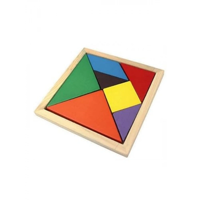 Renkli Zeka Oyunu ile Eğlenceli Tangram Seti (7 Parça)