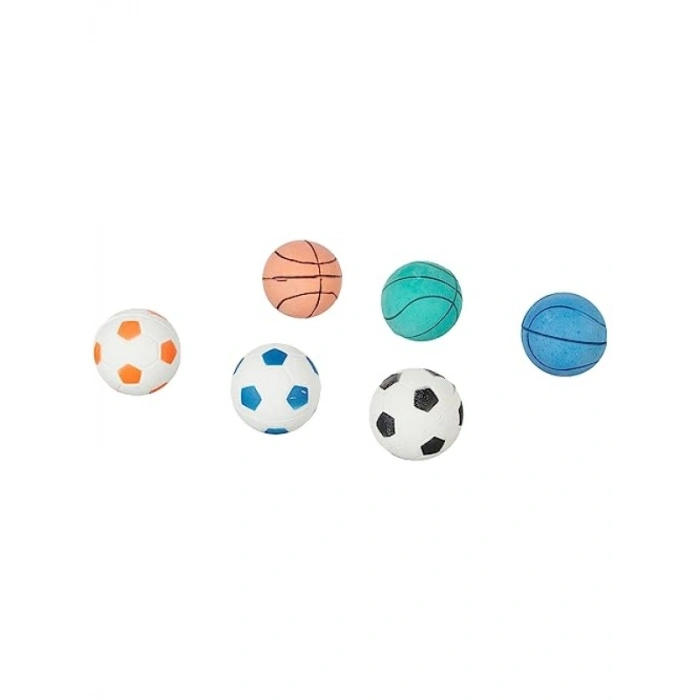 Renkli Zıplayan Top Seti - 24 Adet Karton Kutuda