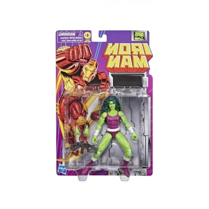 Retro Çizgi Roman Tarzında Aksiyon Figürü - She-Hulk