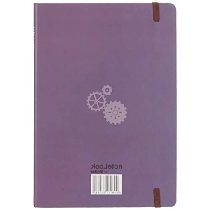 Retro Çizgili B5 Sert Kapak Defter