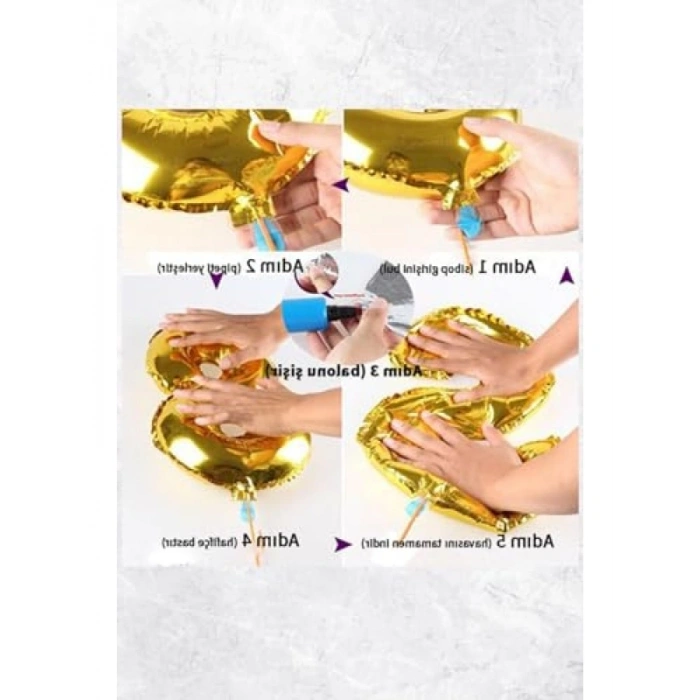 Retro Pembe Kelebekli Balon Seti - Doğum Günü İçin