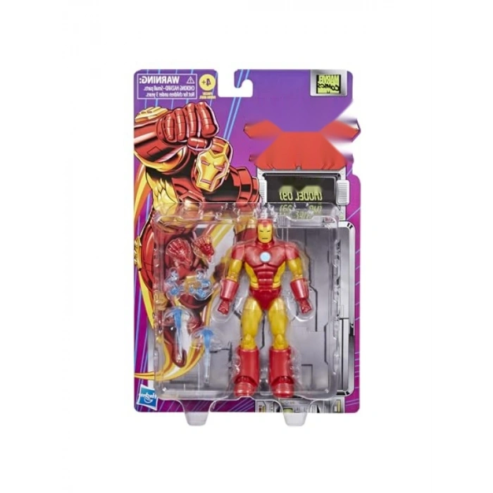 Retro Tarzı Iron Man Aksiyon Figürü - Koleksiyonluk