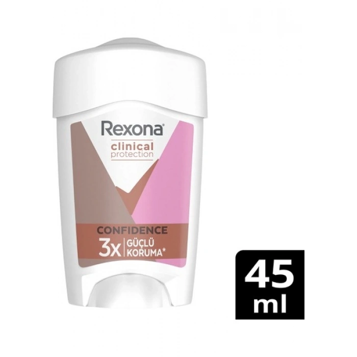 Rexona Clinical Protection Kadın Stick Deodorant Confidence 3x Güçlü Koruma 45 ml