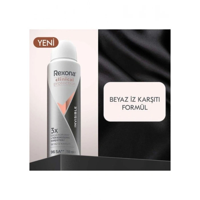 Rexona Kadın Clinical Protection Spray Deodorant Invisible 150 ml