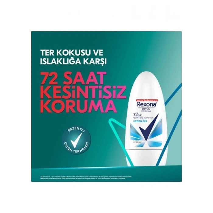 Rexona Kadın Roll On Deodorant Cotton Dry 50 Ml