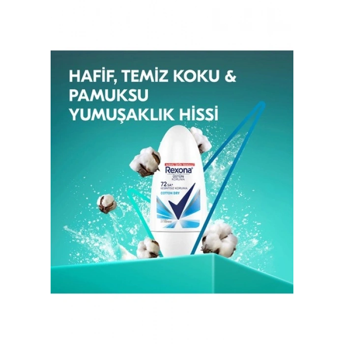 Rexona Kadın Roll On Deodorant Cotton Dry 50 Ml