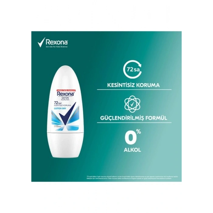 Rexona Kadın Roll On Deodorant Cotton Dry 50 Ml