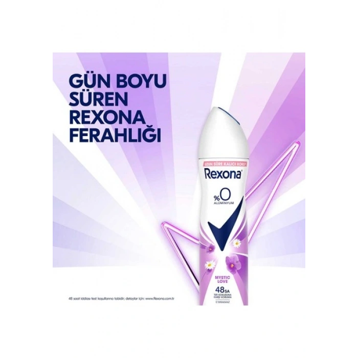 Rexona Kadın Sprey Deodorant Mystic Love %0 Alüminyum 150 ml