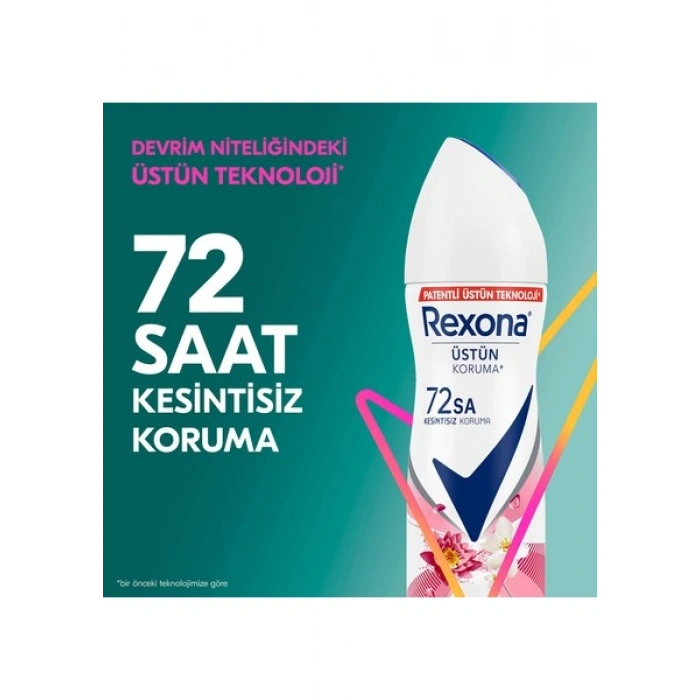 Rexona Kadın Sprey Deodorant Sexy Bouquet 72 Saat Kesintisiz Üstün Koruma 150 ml