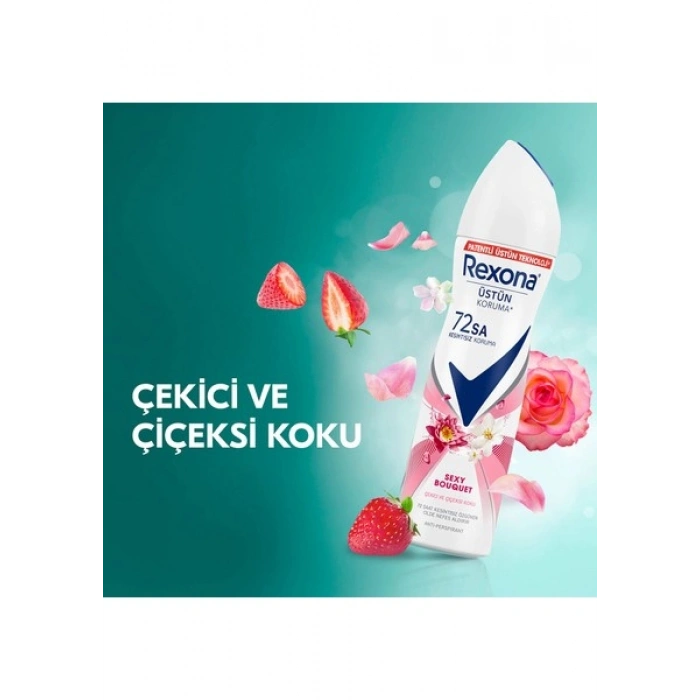 Rexona Kadın Sprey Deodorant Sexy Bouquet 72 Saat Kesintisiz Üstün Koruma 150 ml