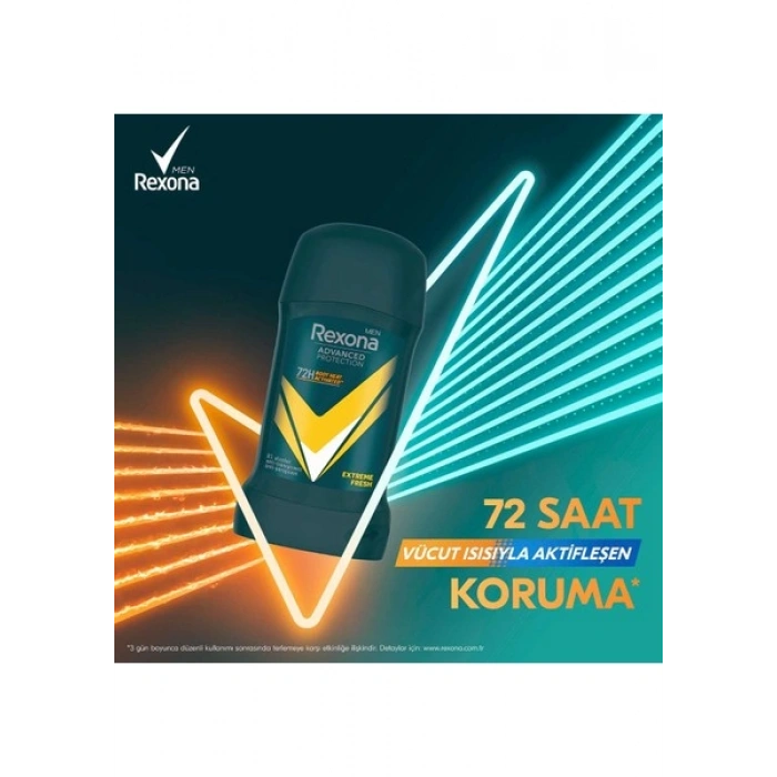 Rexona Men Advanced Protection Erkek Stick Deodorant Extreme Fresh 50 ml