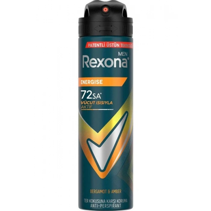 Rexona Men Erkek Sprey Deodorant Energise Bergamot & Amber 150 ml