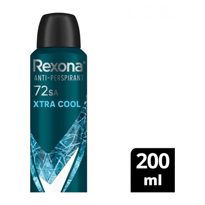 Rexona Men Erkek Sprey Deodorant Xtra Cool 72 Saat Kesintisiz Üstün Koruma 200 ml