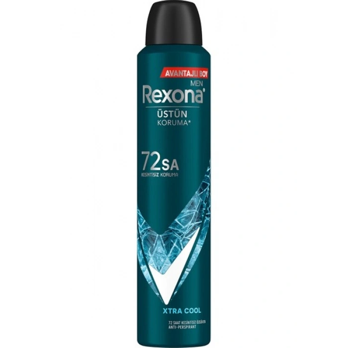Rexona Men Erkek Sprey Deodorant Xtra Cool 72 Saat Kesintisiz Üstün Koruma 200 ml