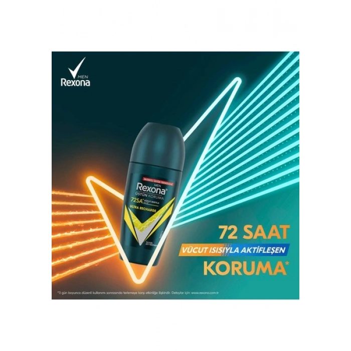 Rexona Men Üstün Koruma Erkek Roll On Deodorant Ultra Recharge 50 ml