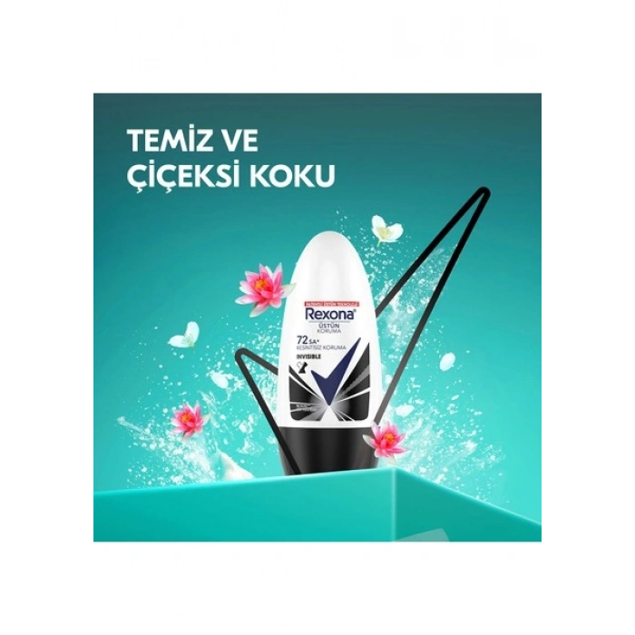 Rexona Motionsense Kadın Roll On Deodorant Invisible On Black + White Clothes 50 ml