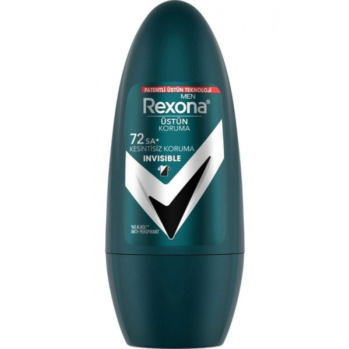 Rexona Üstün Koruma Erkek Roll On Deodorant Invisible 72 Saat Kesintisiz Koruma 50 ml