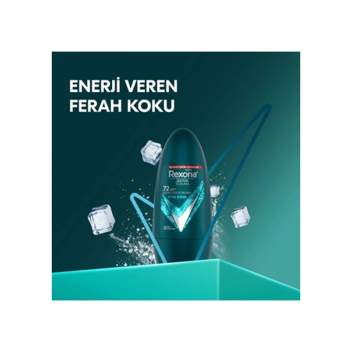 Rexona Üstün Koruma Erkek Roll On Deodorant Xtra Cool 72 Saat Kesintisiz Koruma 50 ml