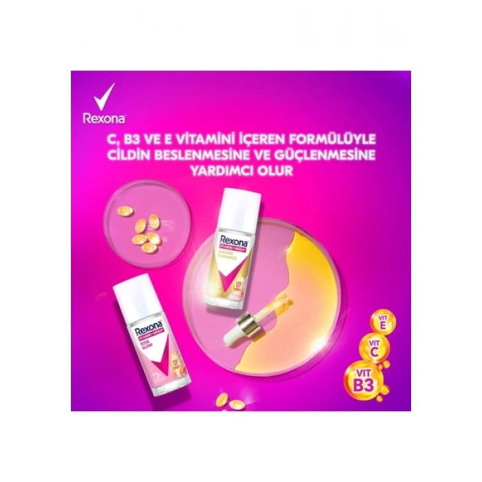 Rexona Vitamin + Bright Kadın Roll On Deodorant Rose Glow 45 ml