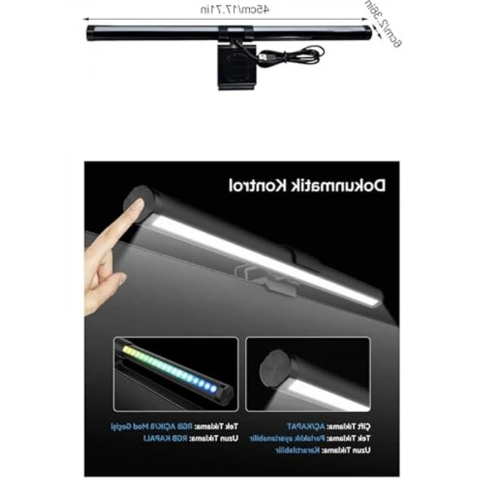 RGB Ambiyans Sağlayan LED Aydınlatma, Dokunmatik Kontrol ile Kullanım Kolaylığı