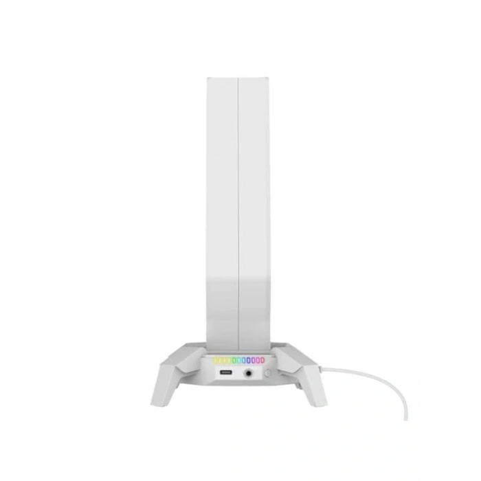 RGB Beyaz Kulaklık Standı, Şık Tasarım ile Organize Edin