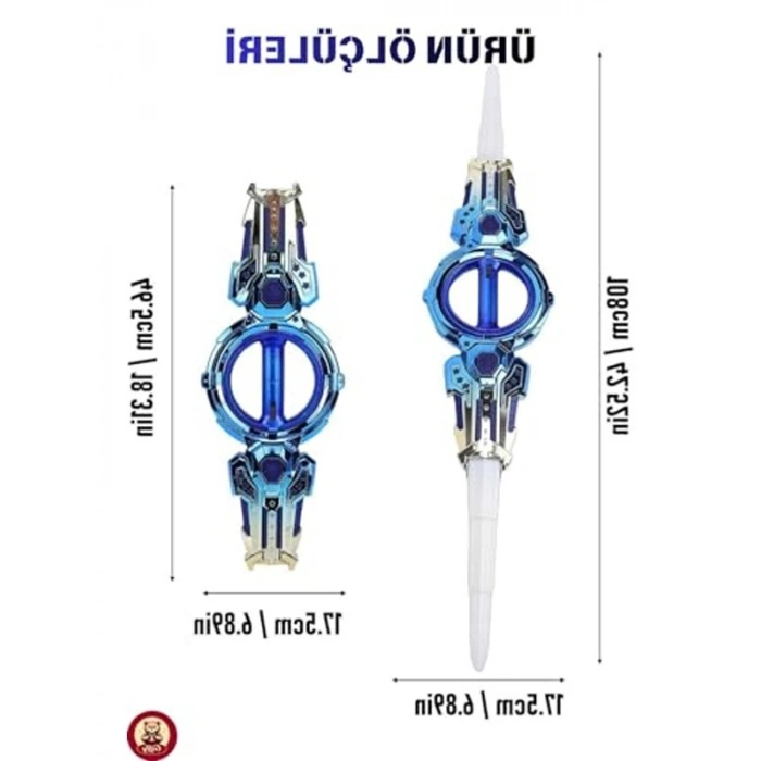 RGB Işıklı Kılıç, 360° Dönen Ses Efektli Kılıç Oyuncak