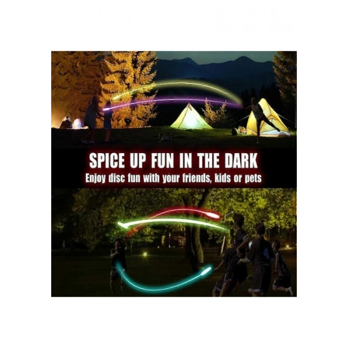 Rgb LED Işıklı Şarjlı Karanlıkta Parlayan Uçan Disk Frizbi