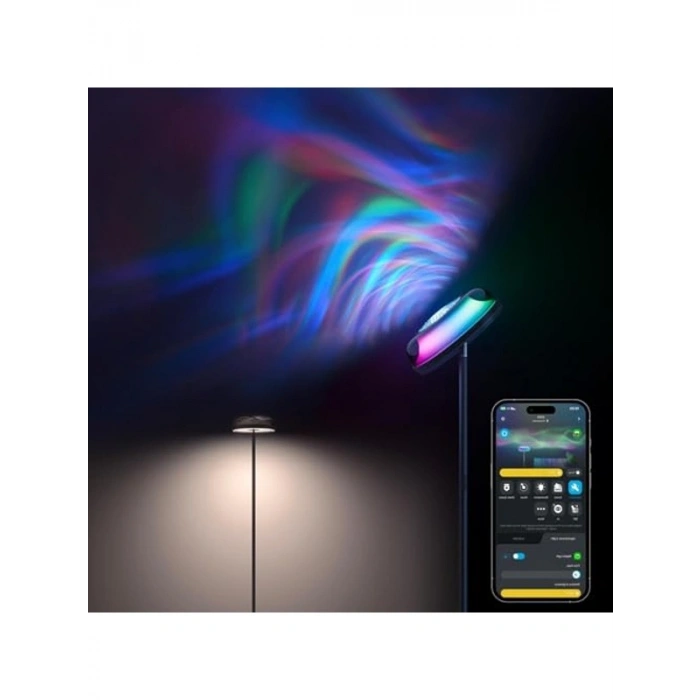 RGB Renk Seçenekli Enerji Tasarruflu Uplighter Köşe Lambası