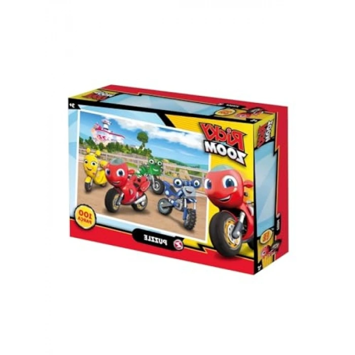 Ricky Zoom Temalı 100 Parça Çocuk Puzzle
