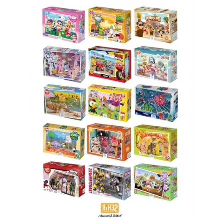 Ricky Zoom Temalı 100 Parça Çocuk Puzzle