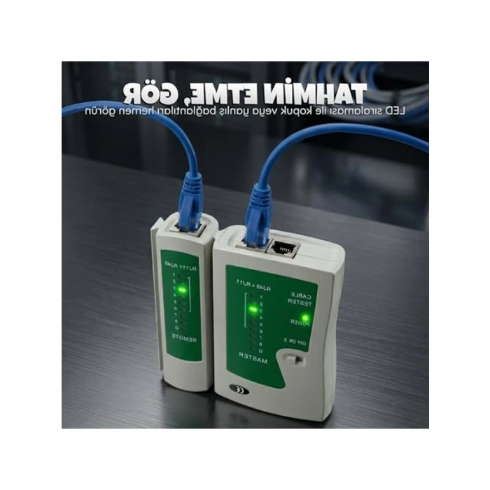 RJ11 RJ45 Kablo Tester, Ethernet Kablo Kontrol Cihazı