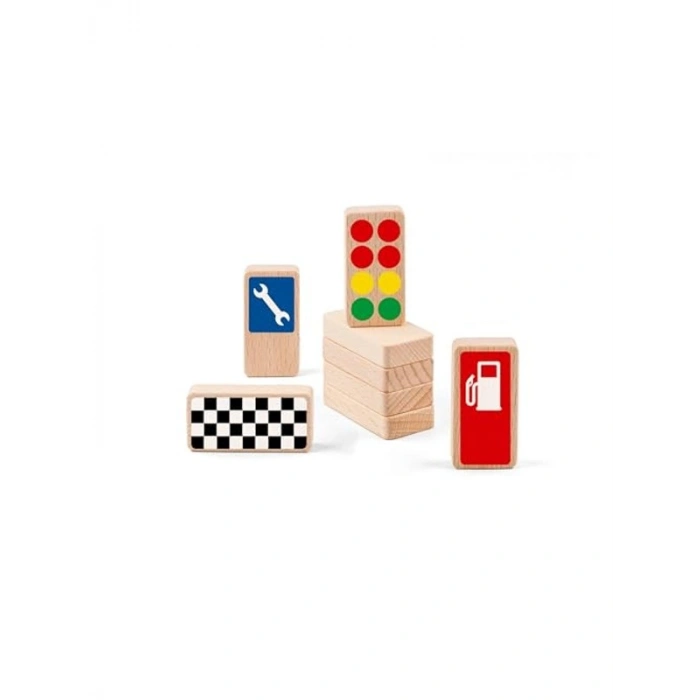 Roadblocks Set Traffic Signs
