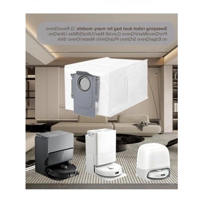 Roborock Q Serisi için 10 Adet Yedek Toz Torbası Seti