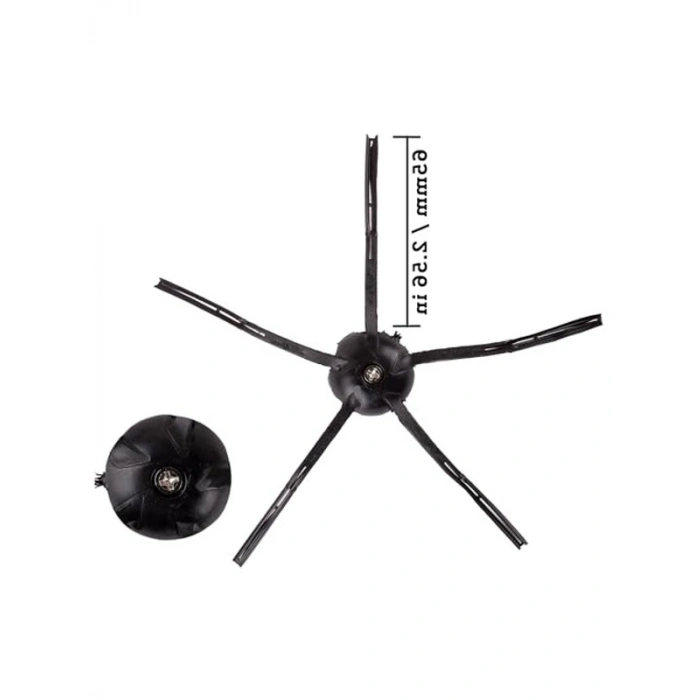 Roborock Uyumlu Beyaz Yan Fırça Seti, 2 Adet ile Temizlik Aracı