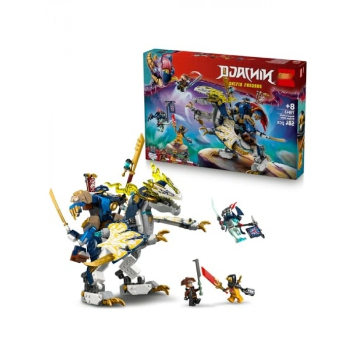 Robot Ejderha Binicisi Yapım Seti - 4 Minifigür ile