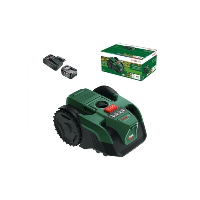Robotik Çim Biçme Makinesi, 1 Adet 4.0 Ah Akü ile Akıllı Çim Biçme