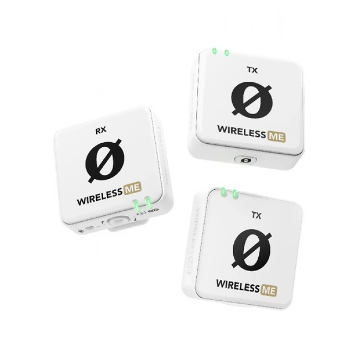Rode Wireless Me Dual Iki Vericili Kompakt Telsiz Mikrofon Sistemi (Beyaz)