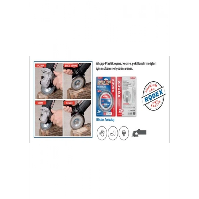 Rodex Ahşap Oyma ve Işleme Diski 115 mm ( 1 Adet )