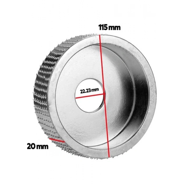Rodex Ahşap Törpüleme-Oyma Diski Düz 115MM