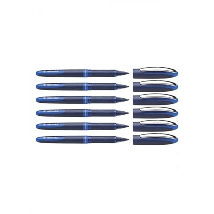 Roller İmza Kalemi - 0.6 mm, Mavi, 6 Adet