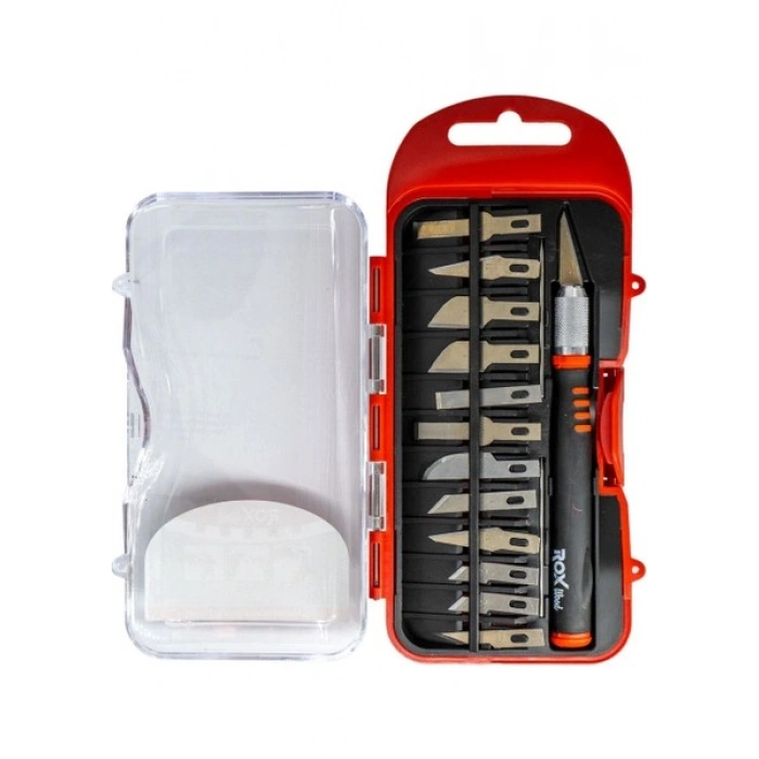 Rox Wood 0180 Ahşap ve Maket Hobi Bıçak Seti 15 Parça
