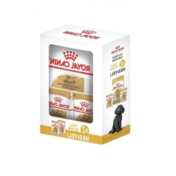 Royal Canin Poodle Yetişkin Köpek Maması 3 Kg 2 Adet Yaş Mama Hediyeli