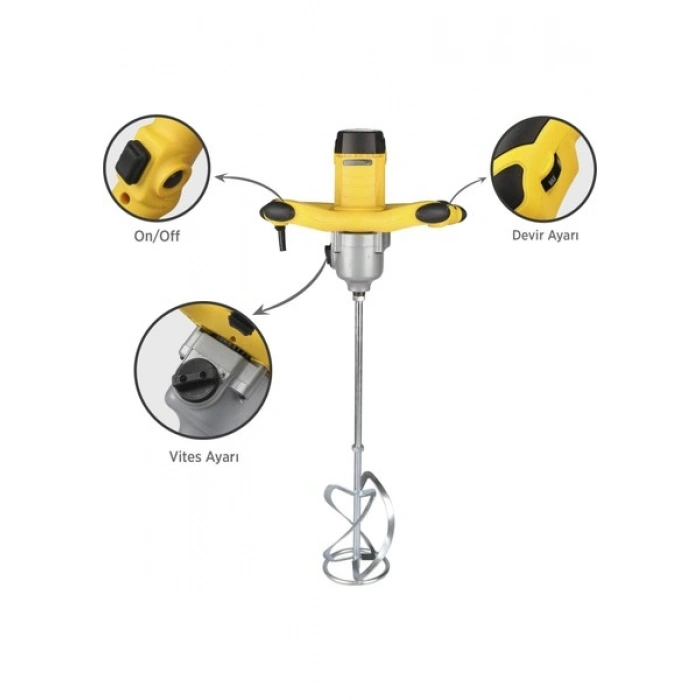 Rtrmax RTM396 Elektrikli Boya ve Harç Karıştırıcı 1800 W 140 mm