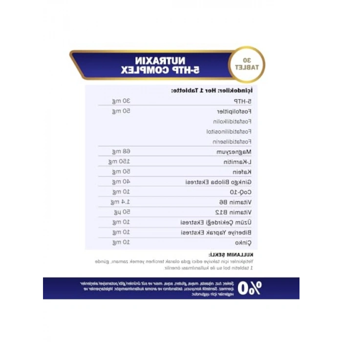 Ruhsal ve Zihinsel Destek Takviyesi - 30 Tablet