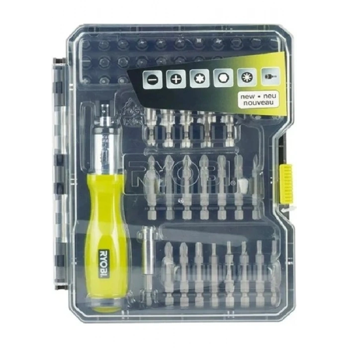 Ryobi RAK59SD Set Vidalama Cırcırlı 59 Parça
