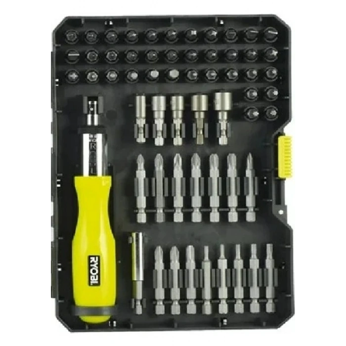 Ryobi RAK59SD Set Vidalama Cırcırlı 59 Parça