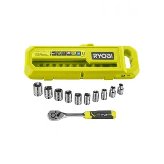 RYOBI RHRS11PC 3/8 Cırcırlı Lokma Seti 11 Parça